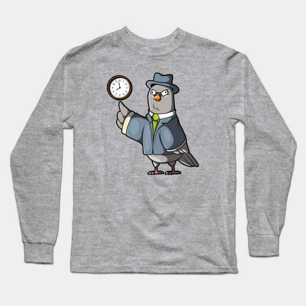 Pigeon Boss Long Sleeve T-Shirt by pedrorsfernandes